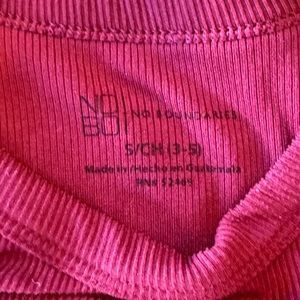 Plain red pink long sleeve